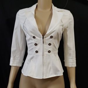 White House Black market petticoat white jacket 2